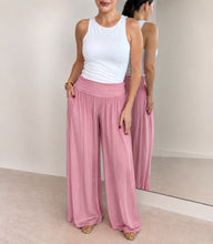 Load image into Gallery viewer, Italian Silk Classic Palazzo Pant