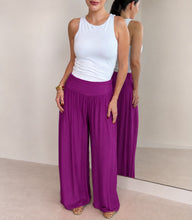 Load image into Gallery viewer, Italian Silk Classic Palazzo Pant