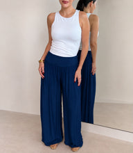 Load image into Gallery viewer, Italian Silk Classic Palazzo Pant