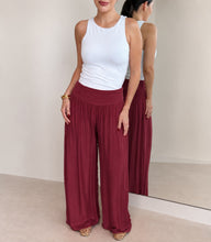 Load image into Gallery viewer, Italian Silk Classic Palazzo Pant