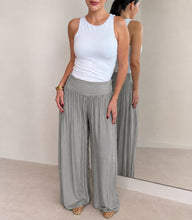 Load image into Gallery viewer, Italian Silk Classic Palazzo Pant