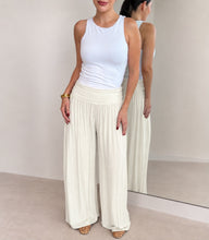 Load image into Gallery viewer, Italian Silk Classic Palazzo Pant