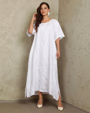 Load image into Gallery viewer, Striped Linen ltalian Dress
