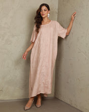 Load image into Gallery viewer, Striped Linen ltalian Dress