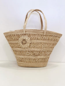 Natural "Trapezoid" Straw Artisan Tote