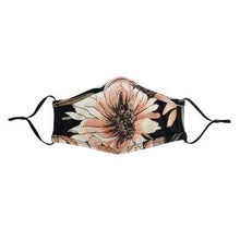 Load image into Gallery viewer, Silky Face Mask with Cream and Coral Flower- Hana