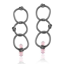 Load image into Gallery viewer, Knot II Black Rhodium Earring