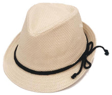 Load image into Gallery viewer, Black ‘Feeling SunShine’ Fedora Hat