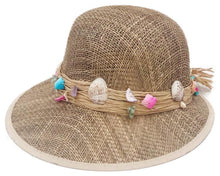 Load image into Gallery viewer, Sally SeaShells Seagrass Visor