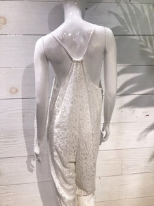 'Rock & Love' White Lace Italian Jumpsuit